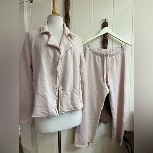 Frank & Eileen $526 Set Mini Belfast Blazer Jacket Catherine Pants Triple Fleece